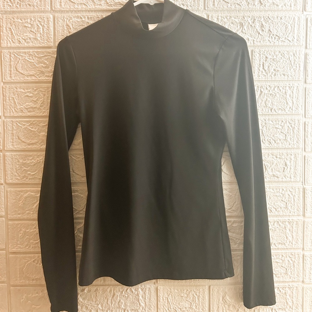 Black Turtleneck Top
